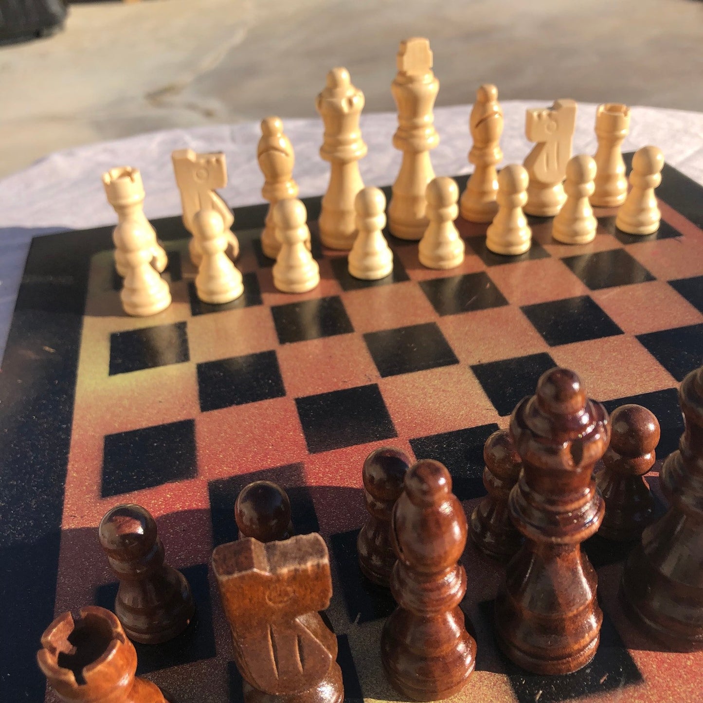 Chess Set - Rusting Bronze