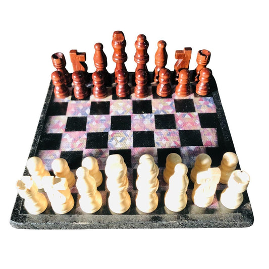 Scrapbook Chess Set - Vintage Colors