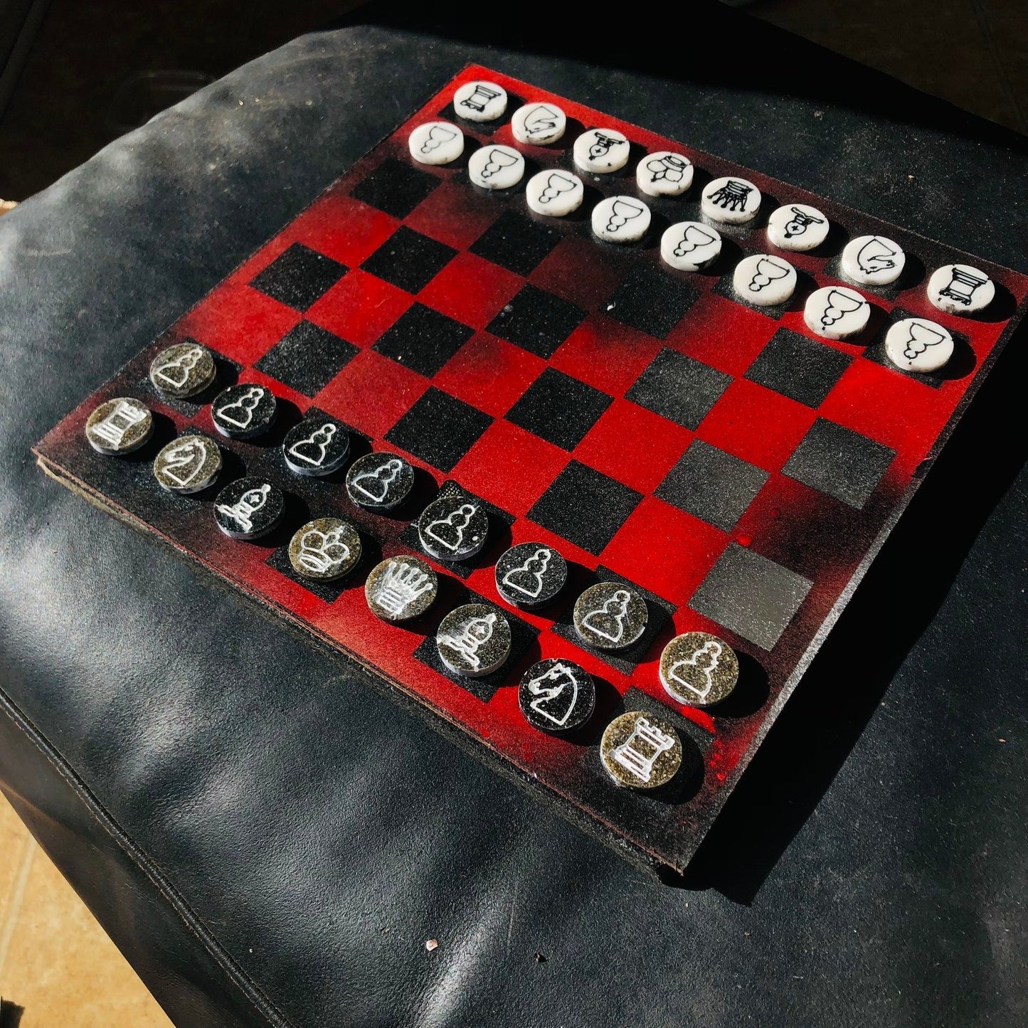 Chess Set - Space Red