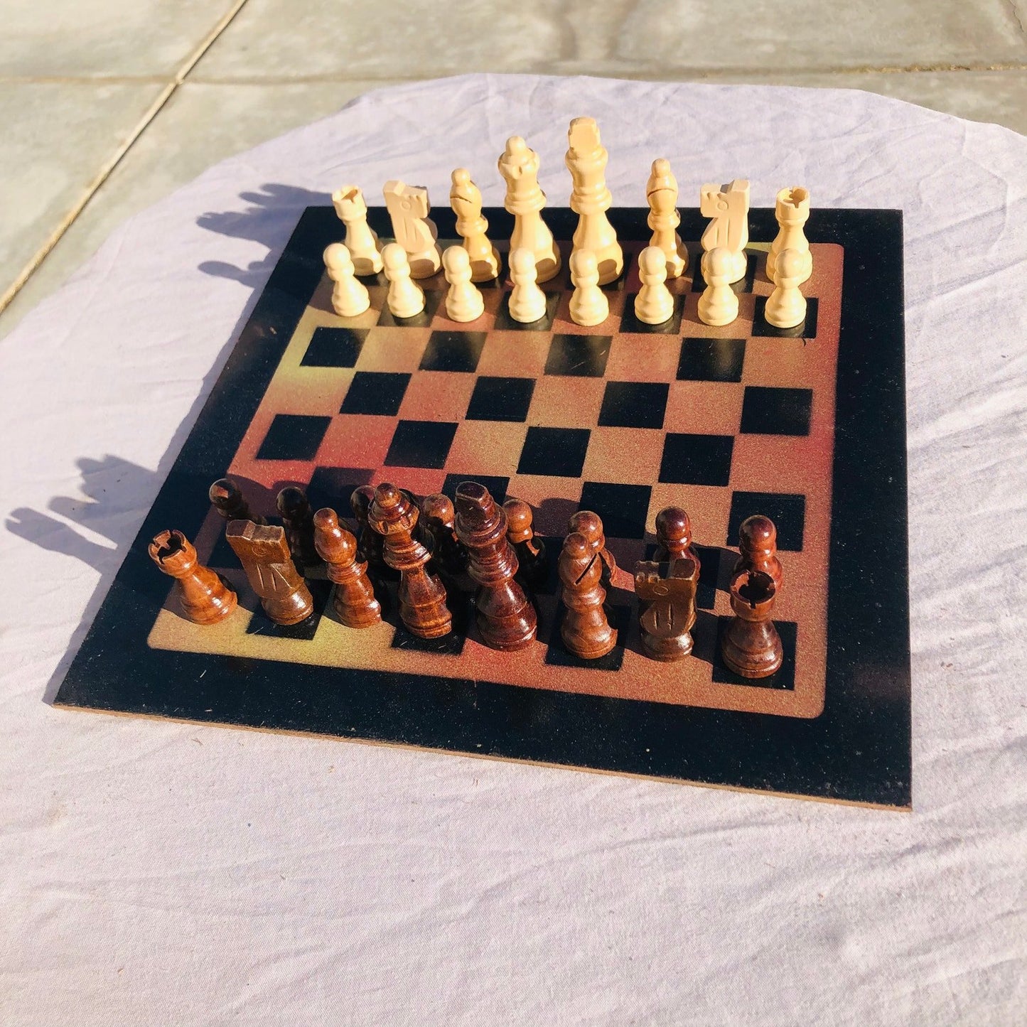 Chess Set - Rusting Bronze