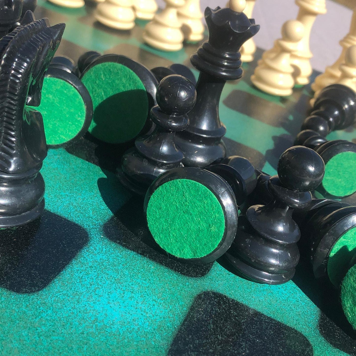 Large Chess Set - Dark Green