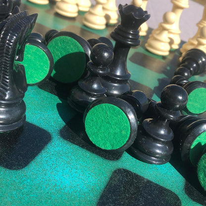 Large Chess Set - Dark Green