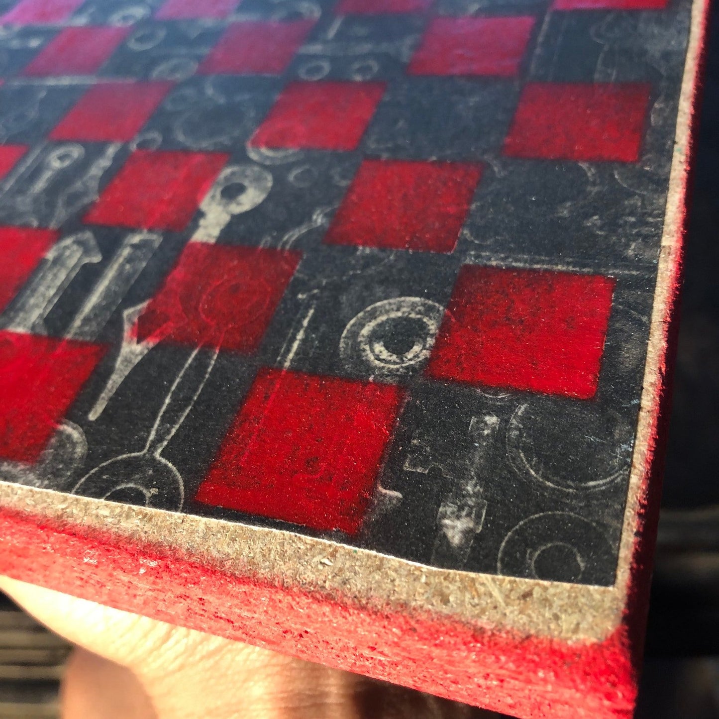 Scrapbook Chess Set - Red & Black