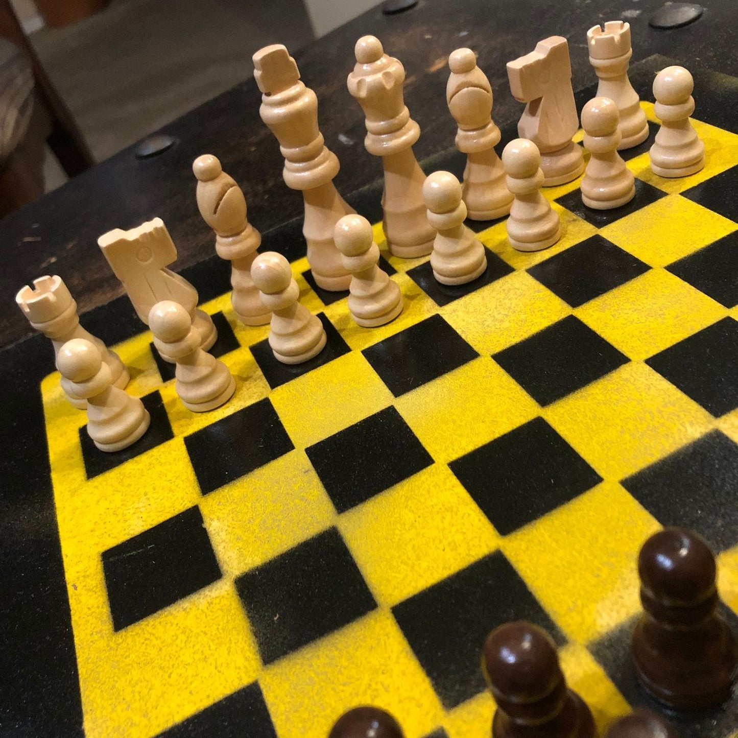 Chess Set - Black & Yellow