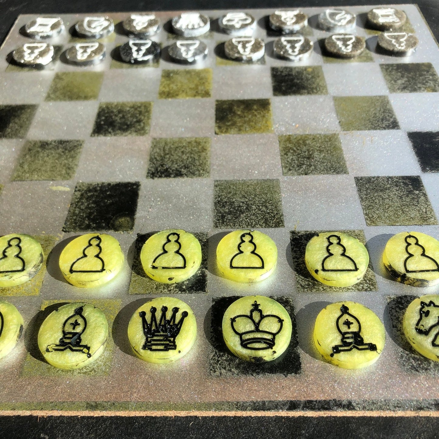 Chess Set - Toxic Yellow