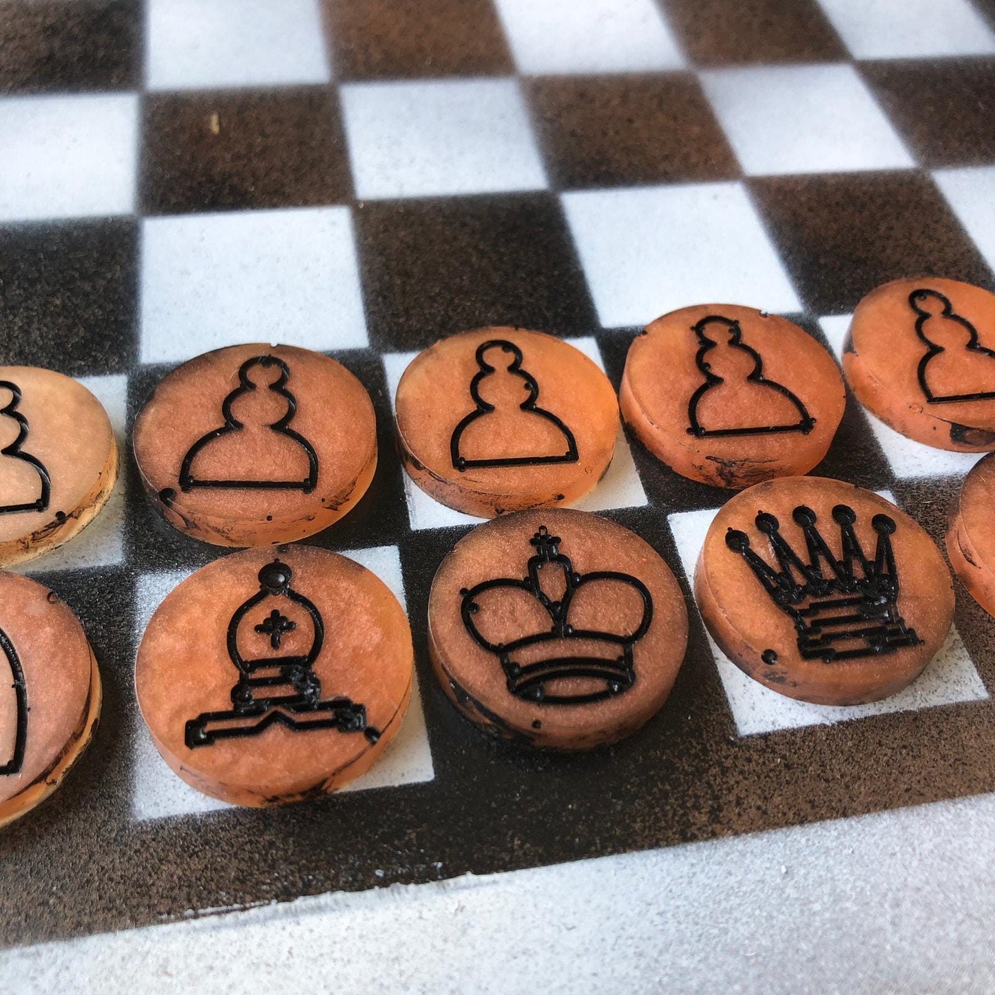 Chess Set - Orange Mix