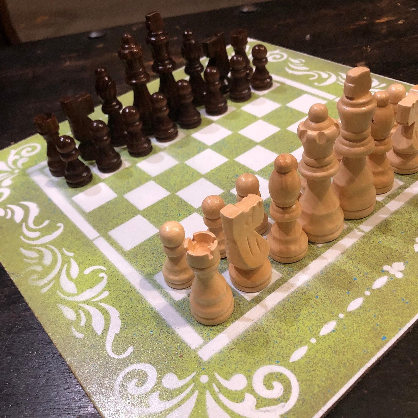 Chess Set - Pear Green