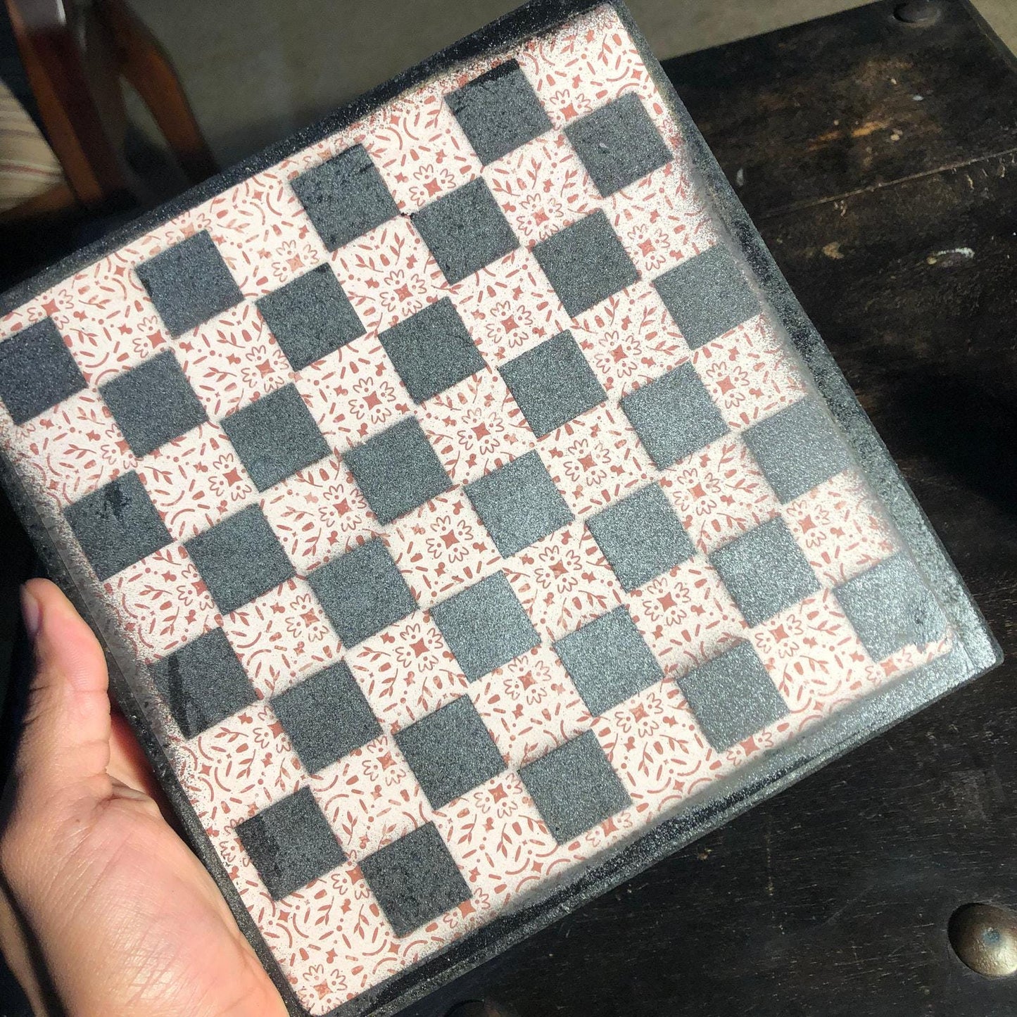 Scrapbook Chess Set - Royal Pattern