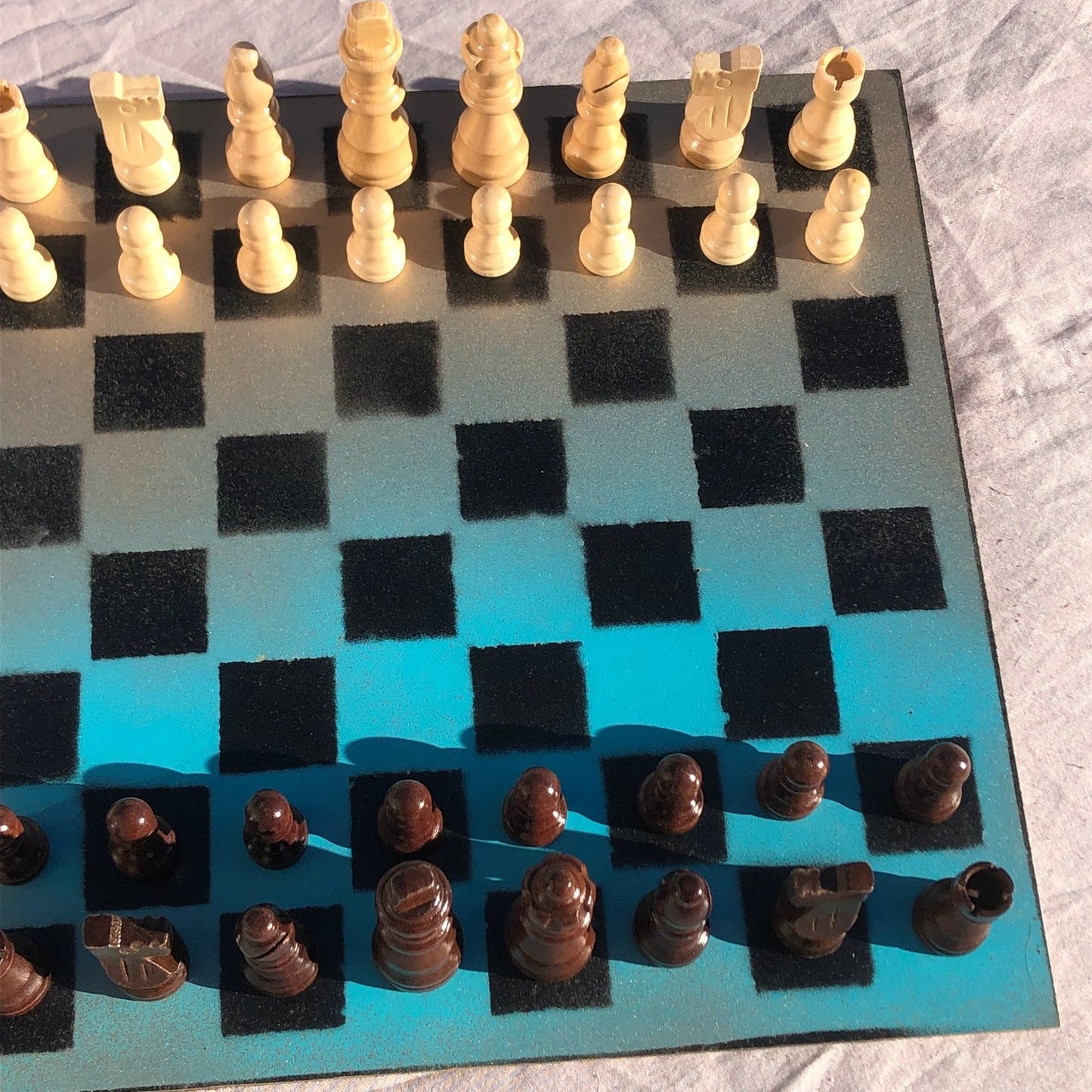 Chess Set - Blue Fade