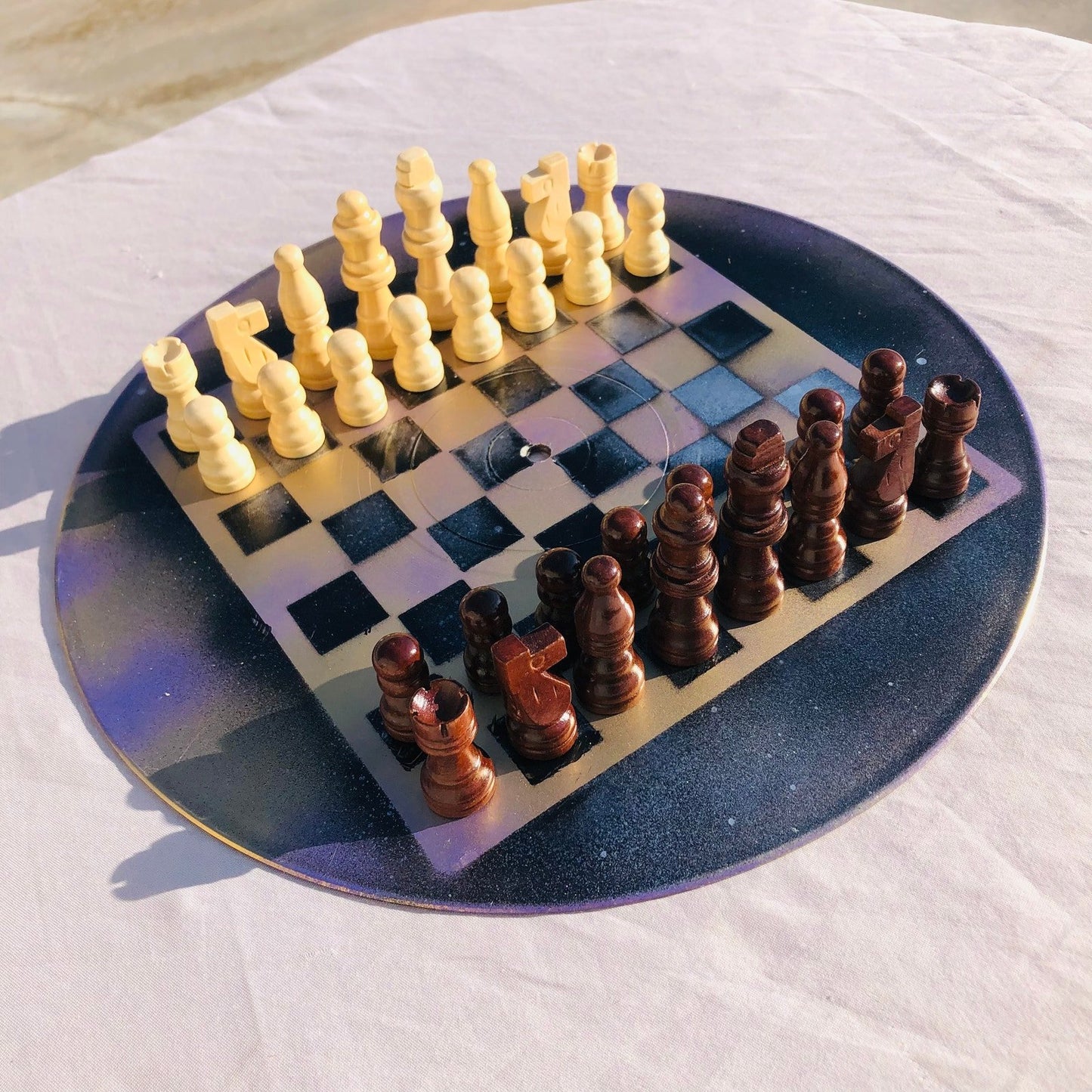 Vinyl Chess Set - Golden Space