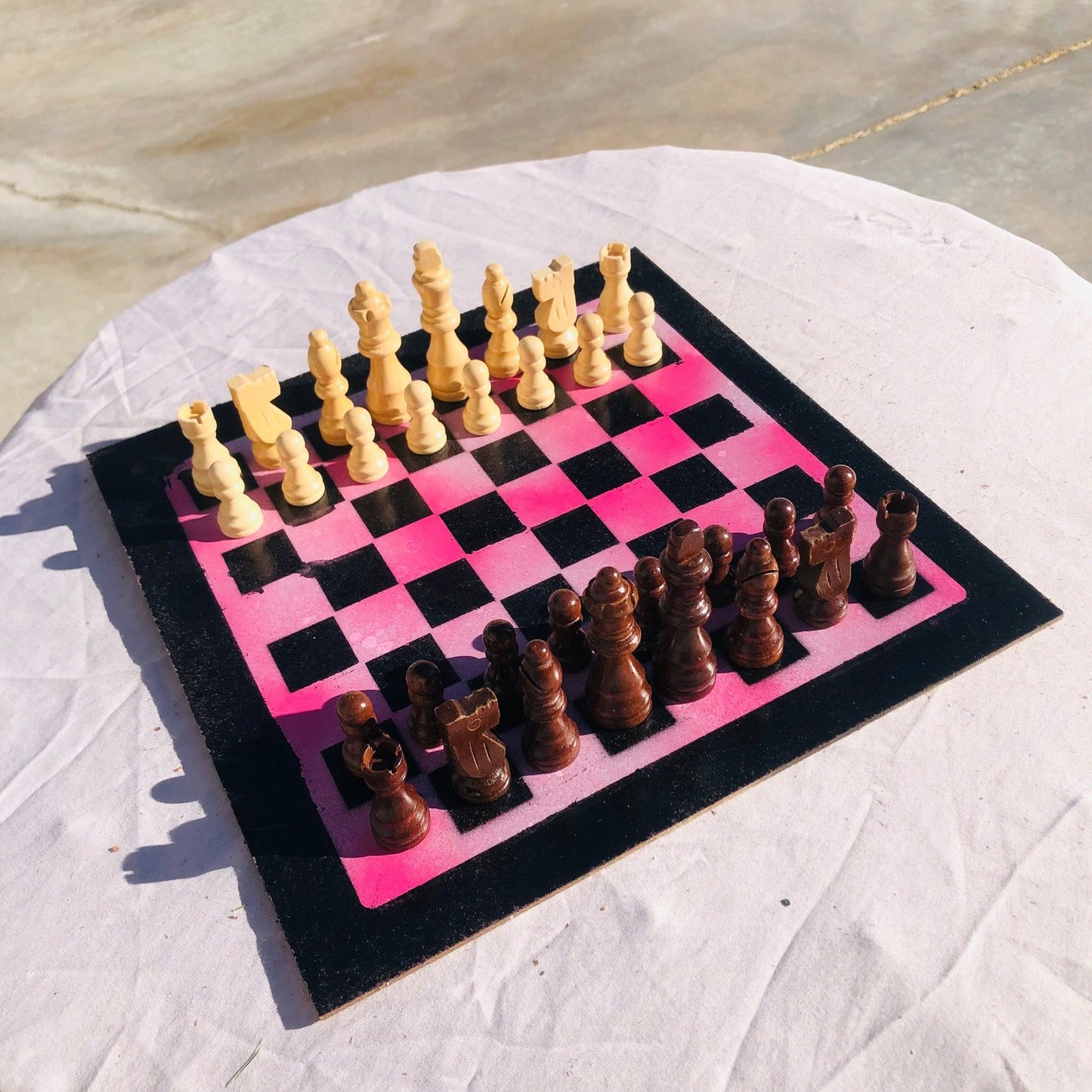 Chess Set - Classic Pink