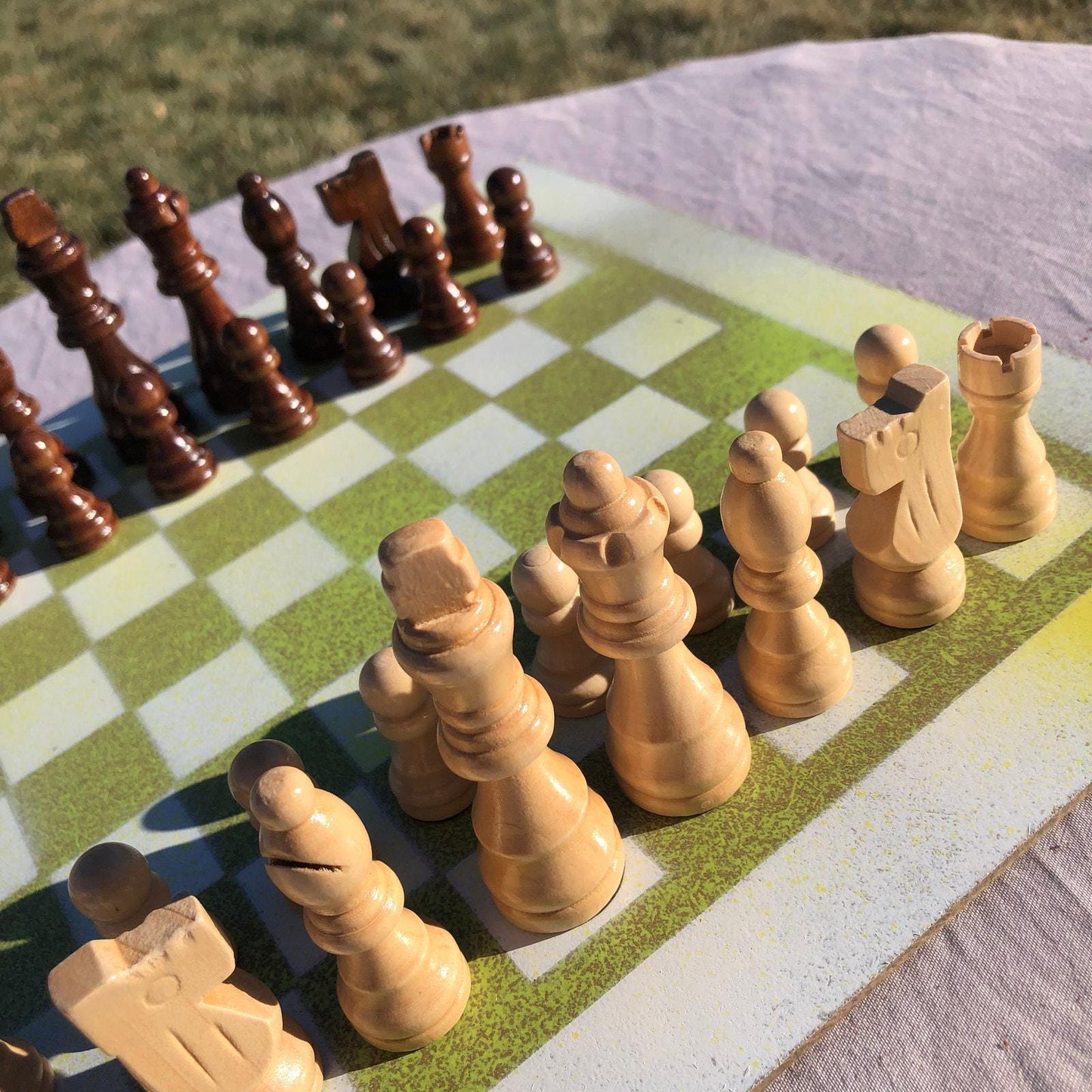 Chess Set - Yellow & White