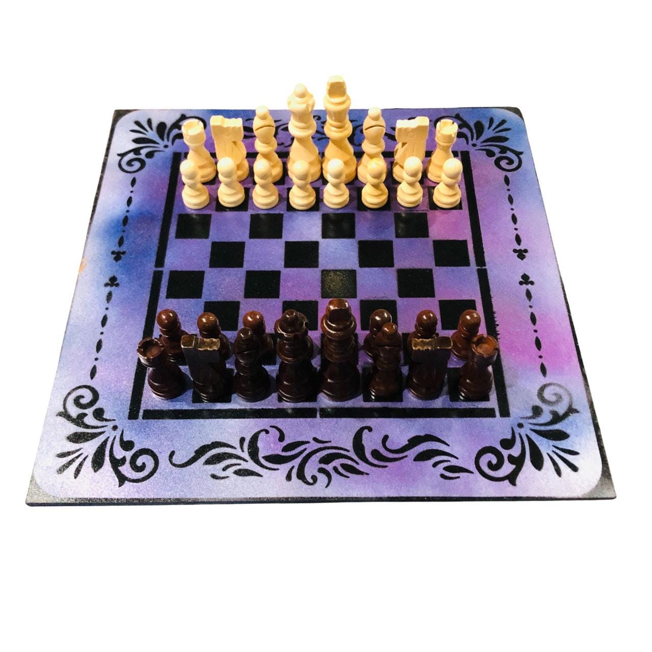 Chess Set - Galaxy Purple