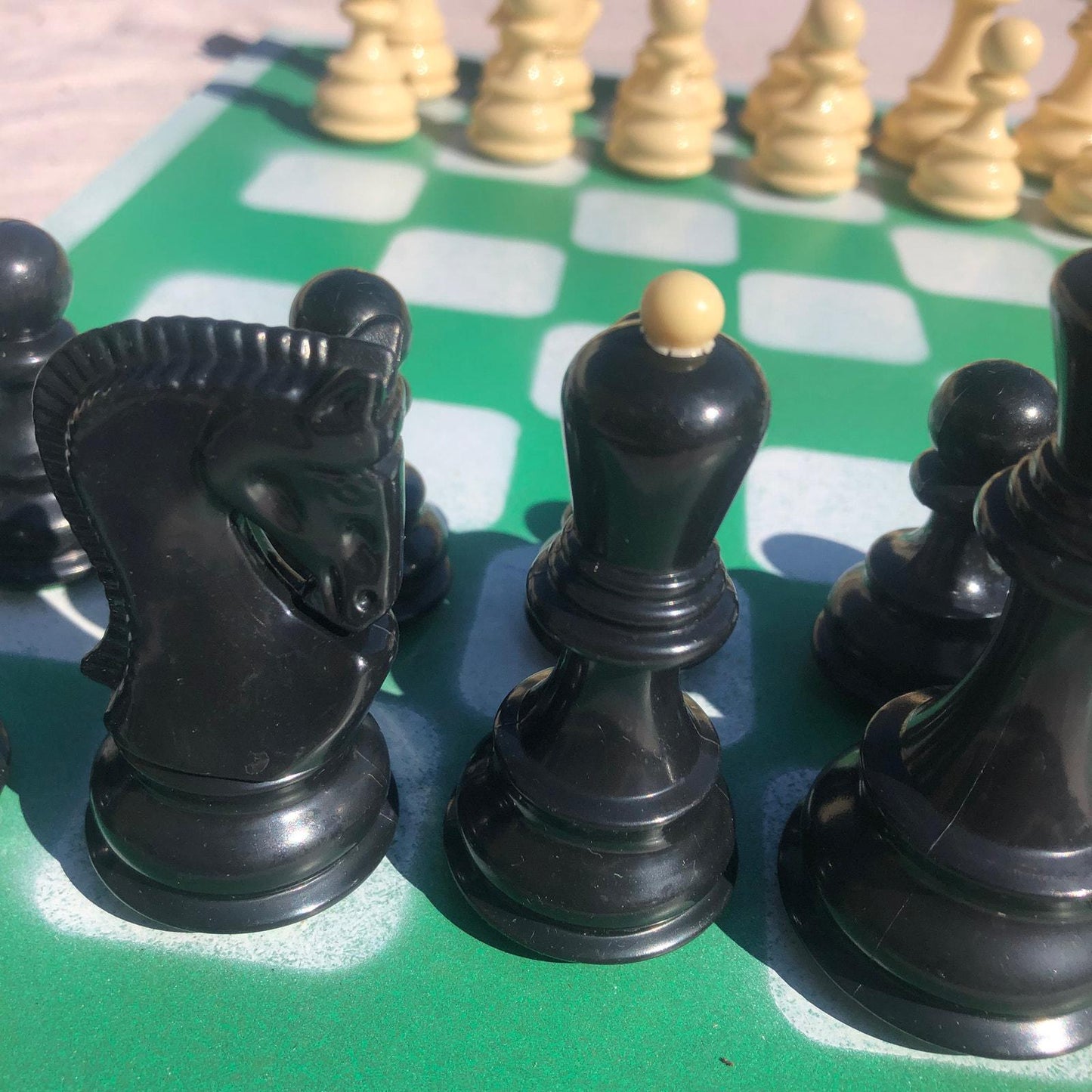 Large Chess Set - Mint Green