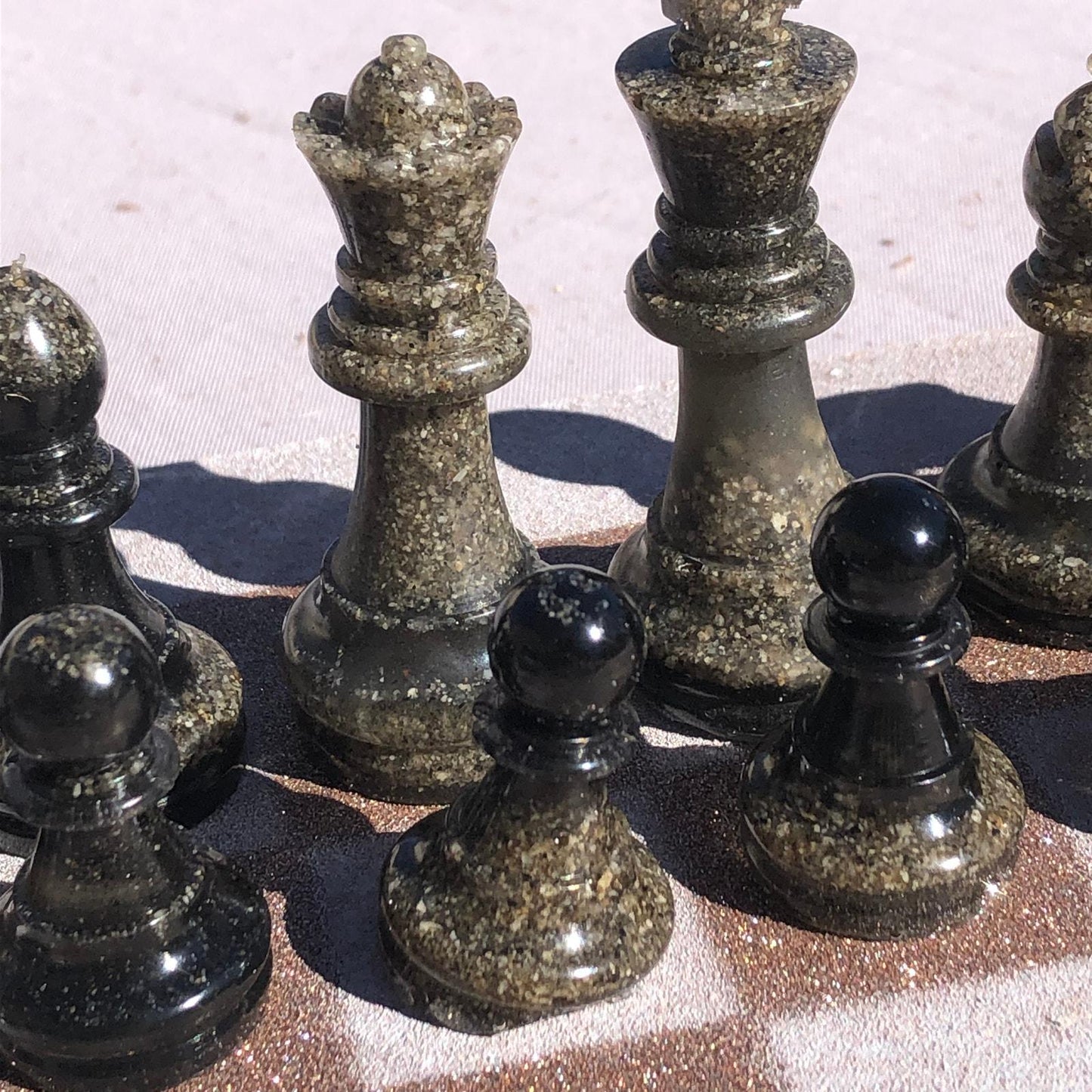 Chess Set - Sparkle Gold