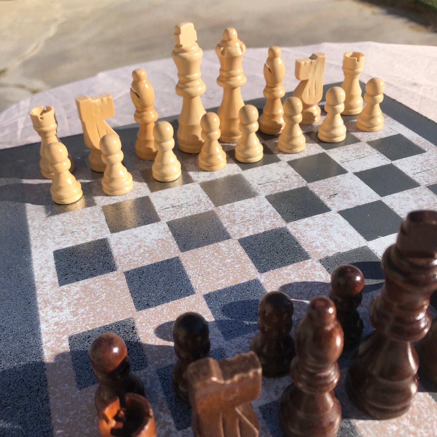 Chess Set - Tattered Gray