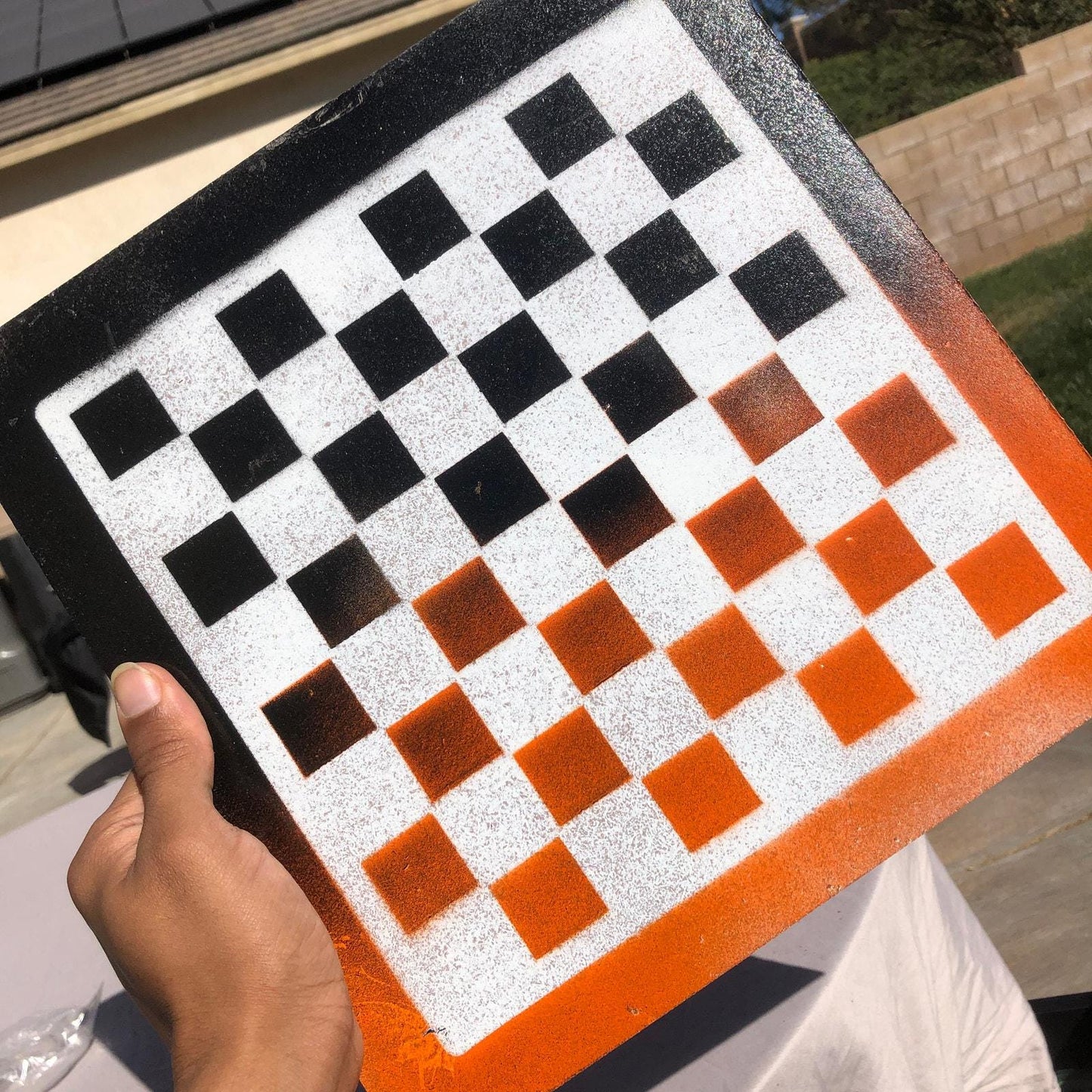 Chess Set - Orange & White