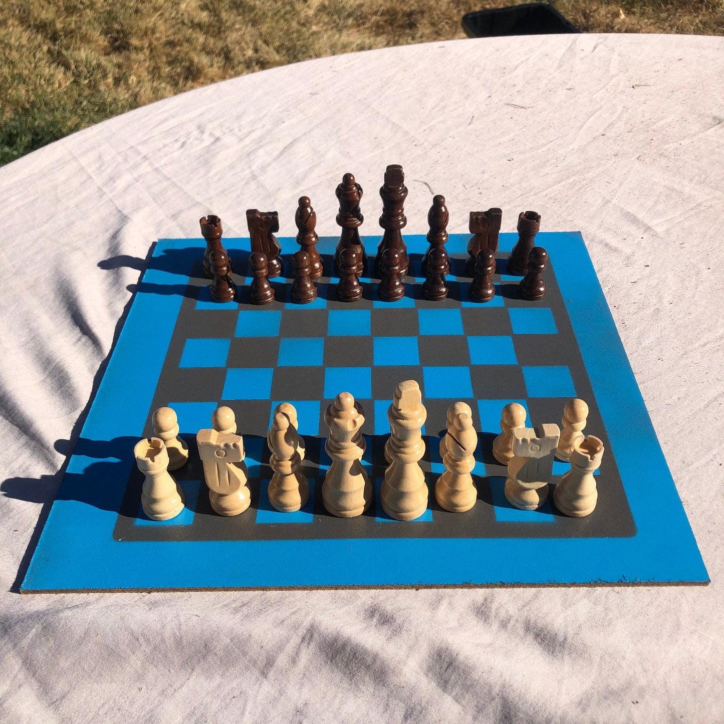 Chess Set - Gray Blue