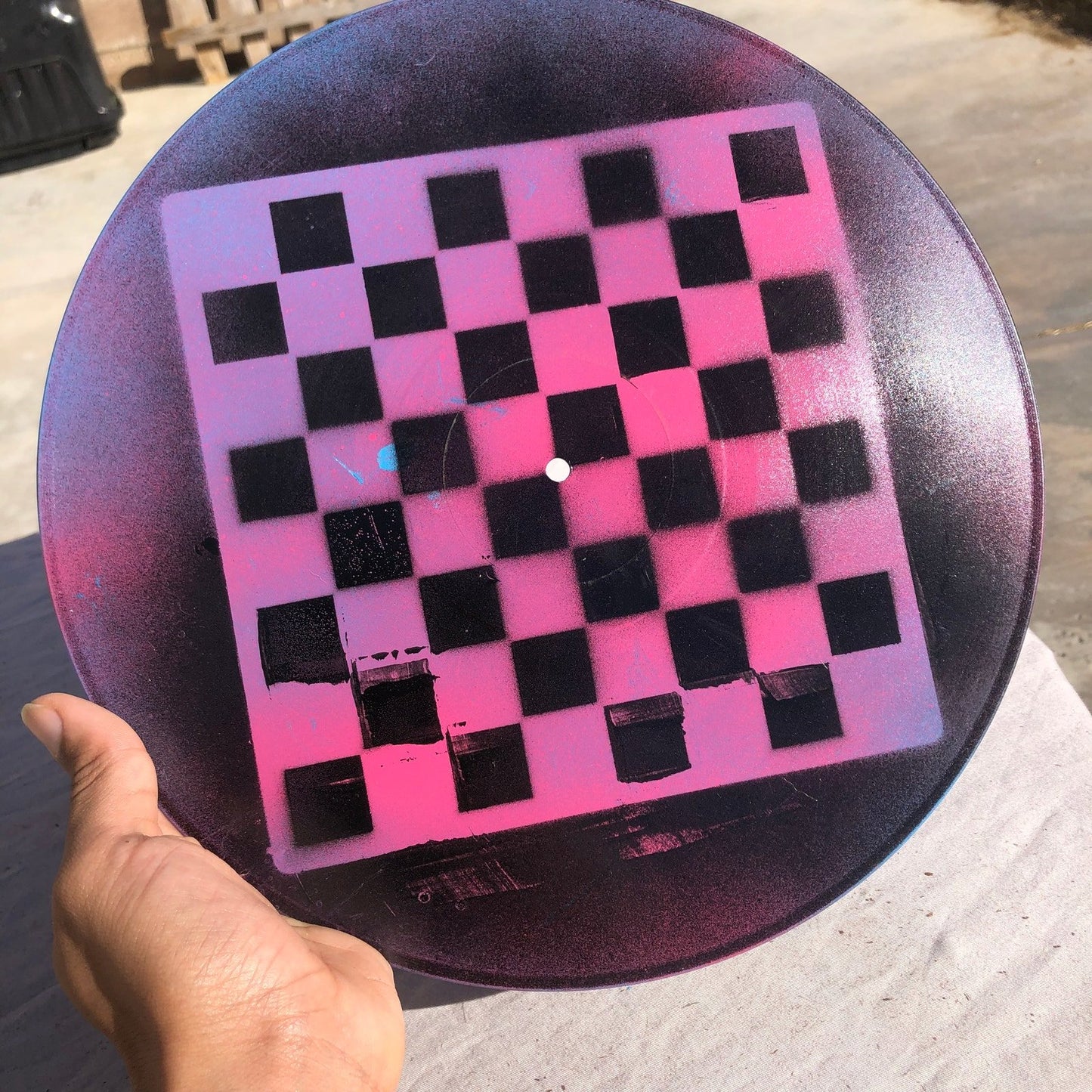 Vinyl Chess Set - Pink Horizon