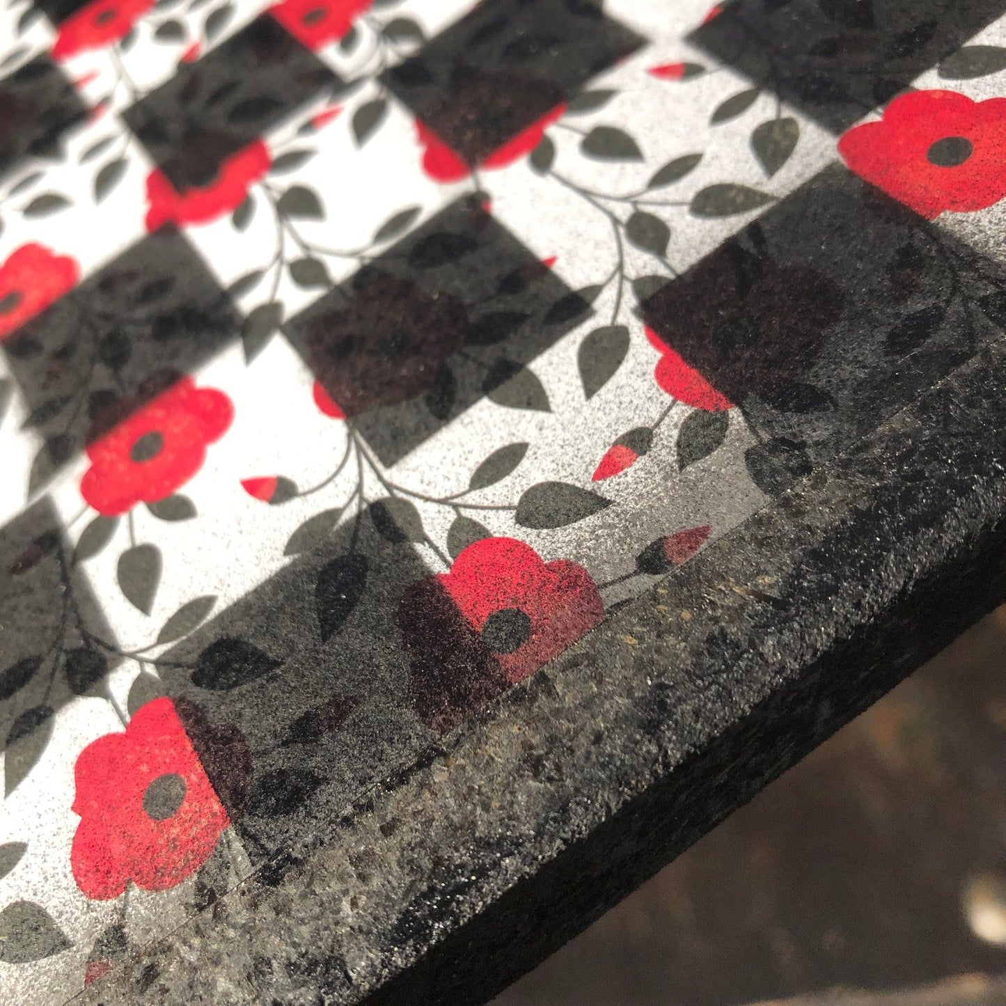 Scrapbook Chess Set - Red Rose