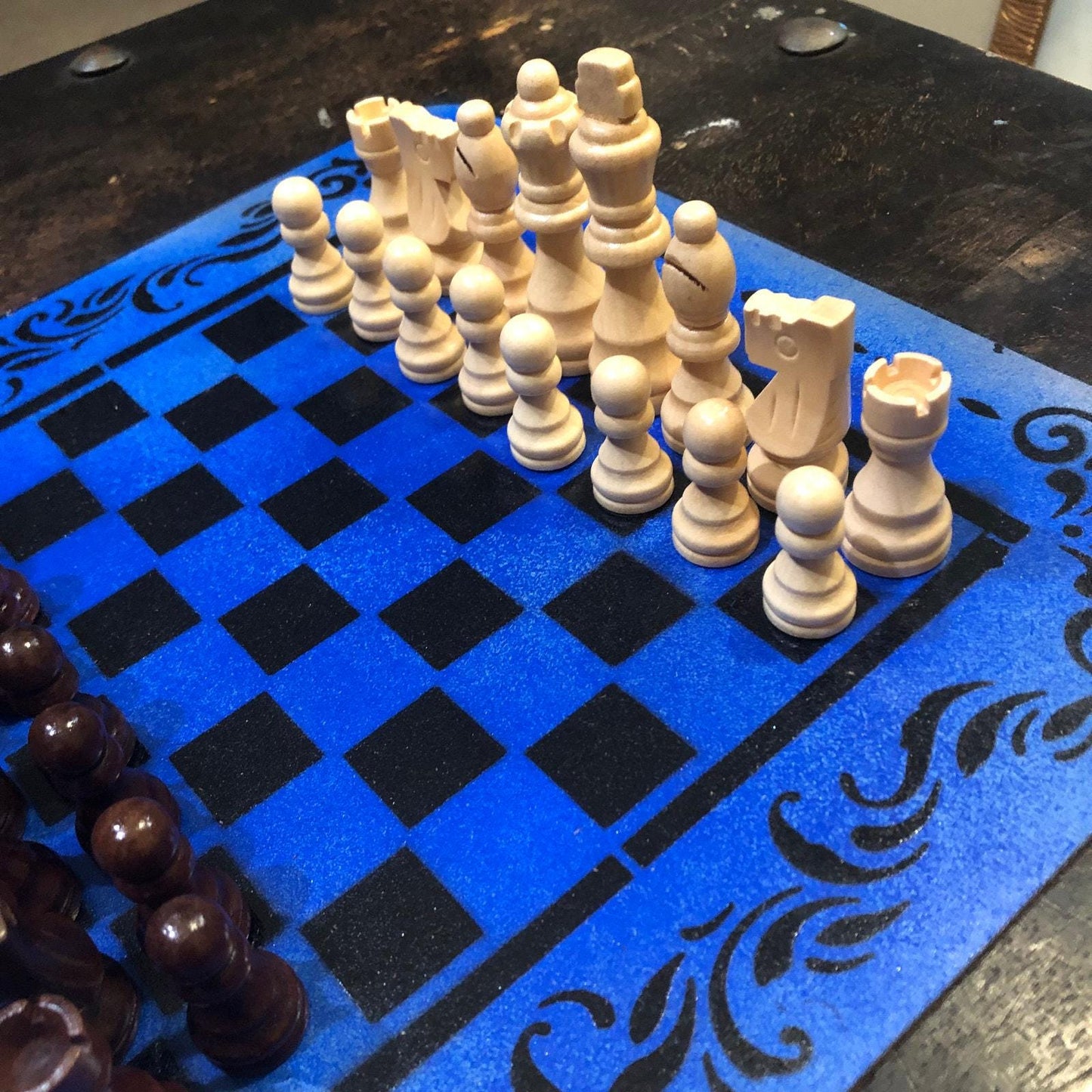 Chess Set - Beautiful Sea Blue